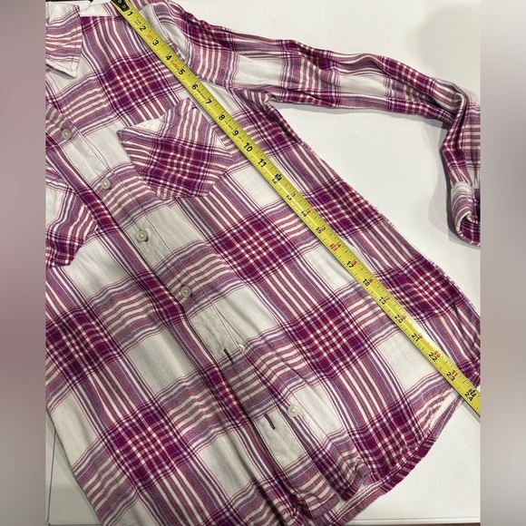 So Lightweight Flannel Pink White Cream Women’s Small GUC - Picture 6 of 7